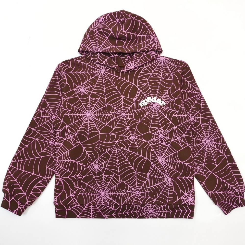 Spode Brown and Pink Spiderweb Sweater